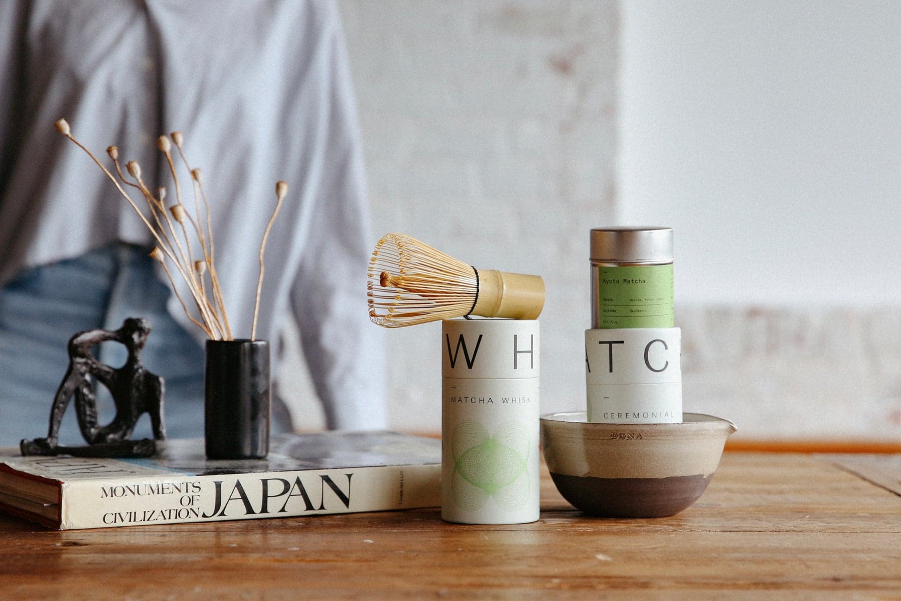 Preparing ceremonial matcha